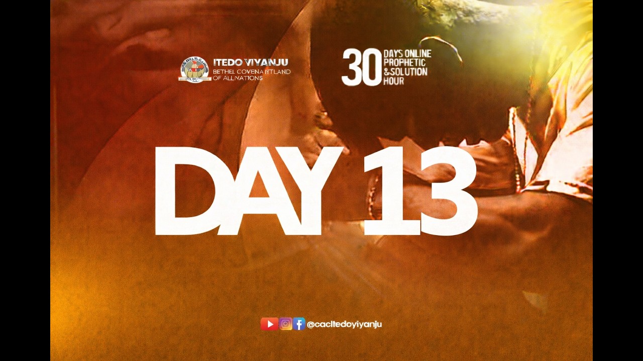 30 DAY ONLINE PROPHETIC & SOLUTION HOUR || DAY 13 || 14-03-2026 #prophetsamsonakinolugbade