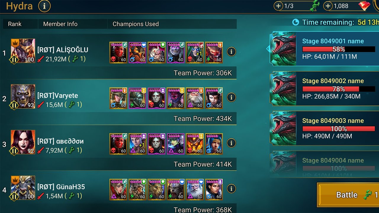 Hydra Boss Normal Tek Anahtar DÜŞESSİZ !!!!