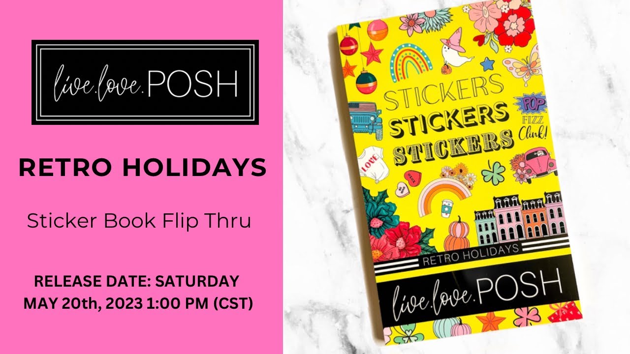 Retro Holidays Sticker Book Flip Through
