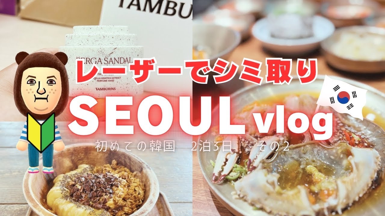 【旅のVlog】はじめての韓国ソウルひとり旅 その2 しみとり 肌管理 街ブラ 2025.07