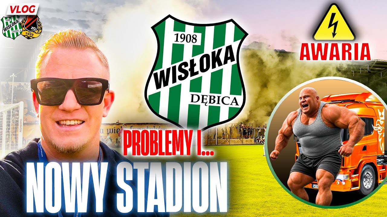 Brak PRĄDU, przeciąganie TIRA, wielkie ŚWIĘTO - Wisłoka Dębica ma NOWY STADION