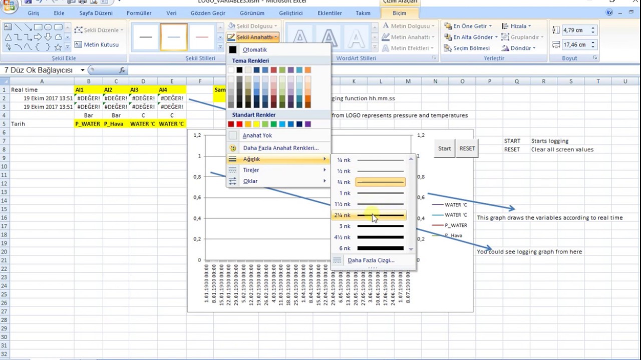 Logging data with Siemens LOGO Access Tool in MS Excel