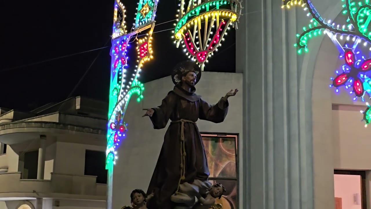 Ruffano (Le) avvio processione San Francesco e Santa Chiara 4 ottobre 2024