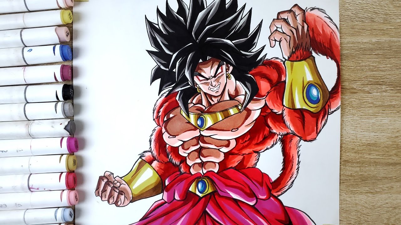 How to Draw Broly Super Saiyan 4🔥[ Dragonball ]