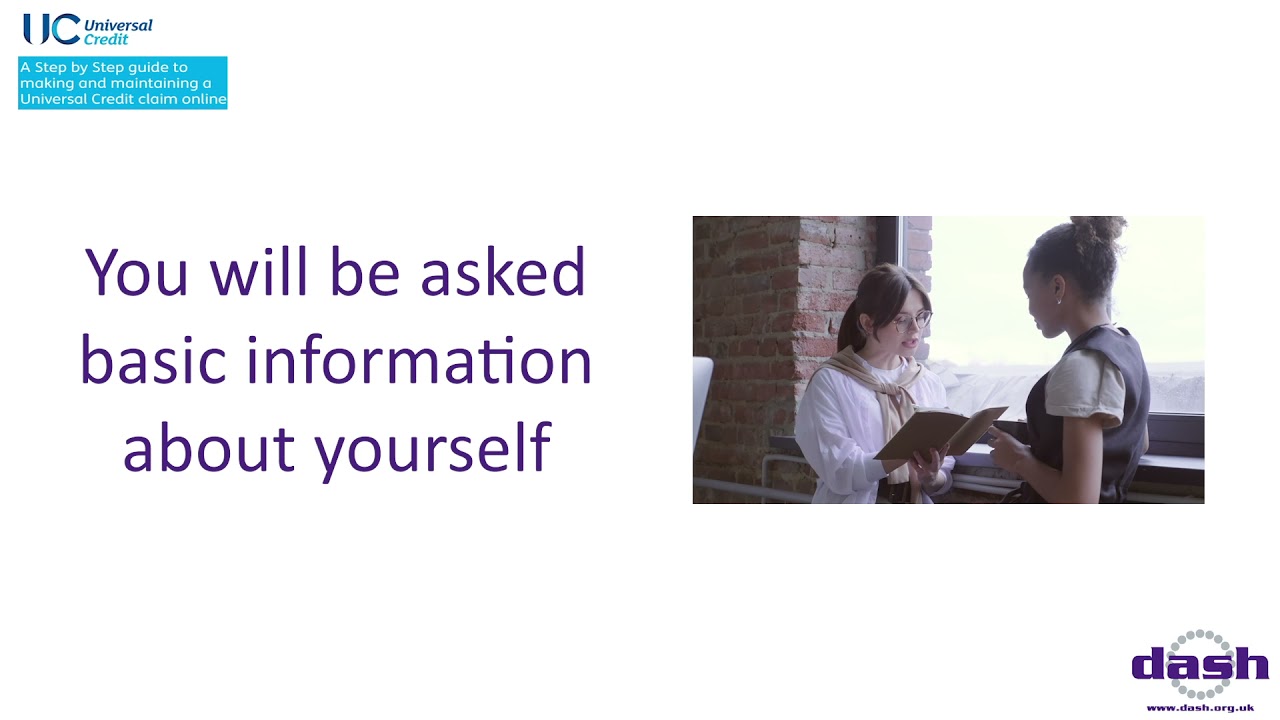 Universal Credit Claim - Verifying Your Identity - DASH Advice & Information