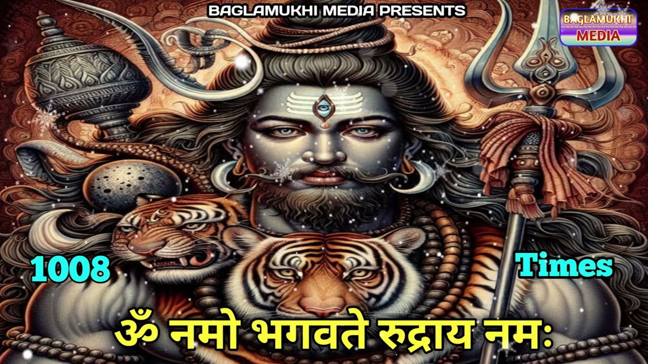 Om Namo Bhagwate Rudraya Namah 1008 Times | ॐ नमो भगवते रुद्राय नमः १००८ जाप | Chanting Shiva mantra
