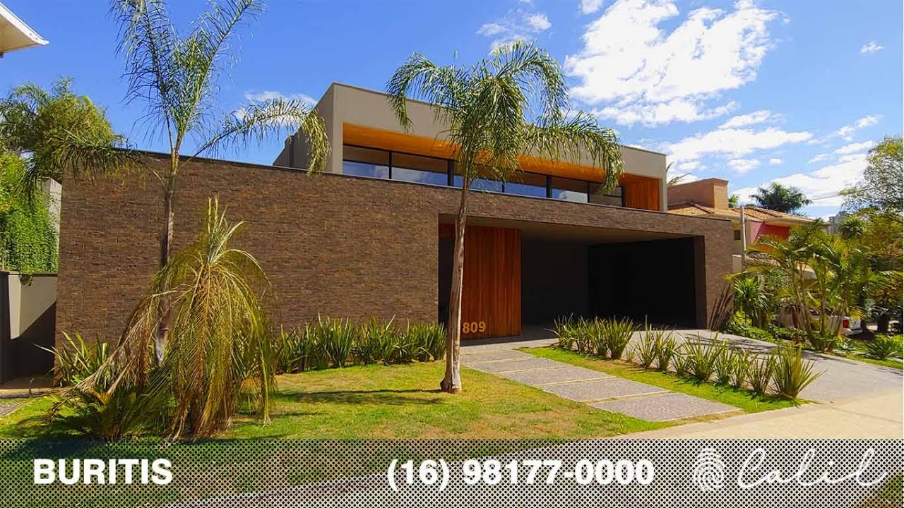 CASA TÉRREA - NOVA-CONTEMPORÂNEA - 1080 METROS - 4 SUÍTES - COND. BURITIS - RIB.PRETO - SP - BRASIL