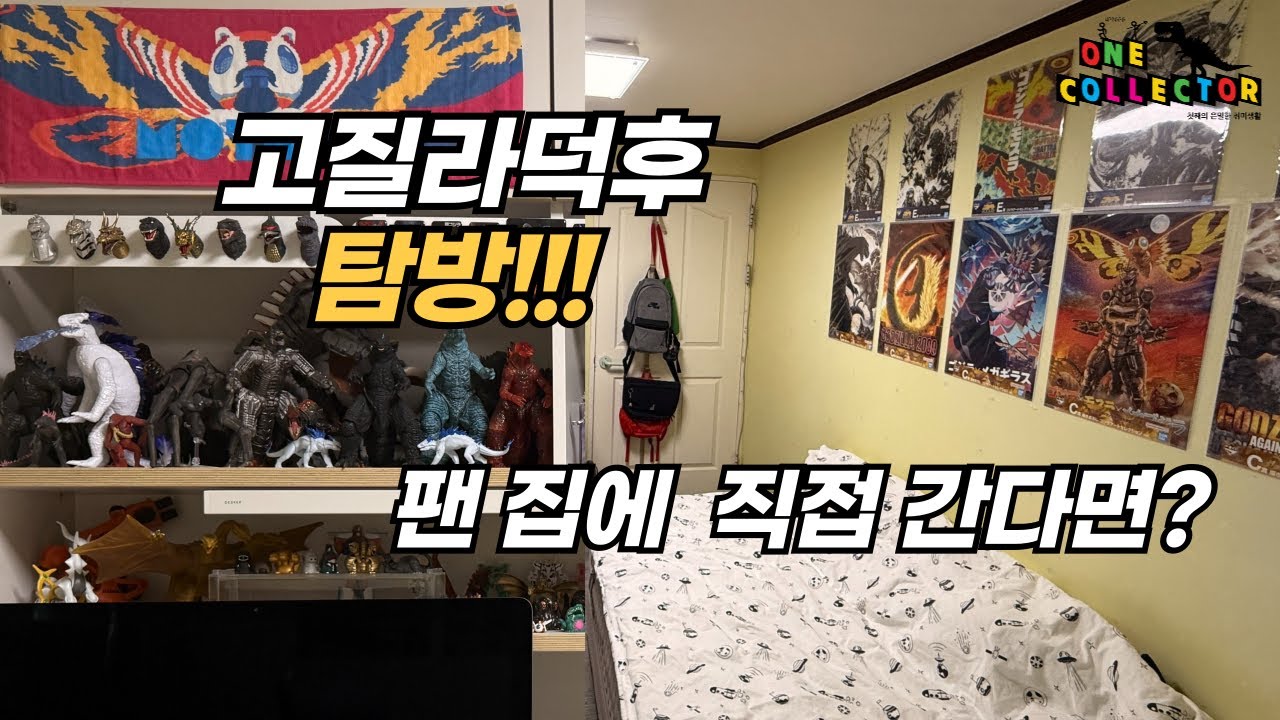 원콜렉터가 팬집에 찾아갔어요!! 방안이 온통 고질라 - 촮양님을 만나다