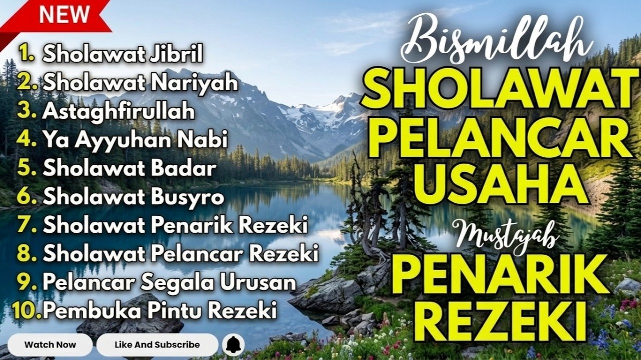 SHOLAWAT TERBARU 2026 | SHOLAWAT JIBRIL PENARIK REZEKI, BUSYRO, NARIYAH, SHOLAWAT NABI MERDU TERBARU