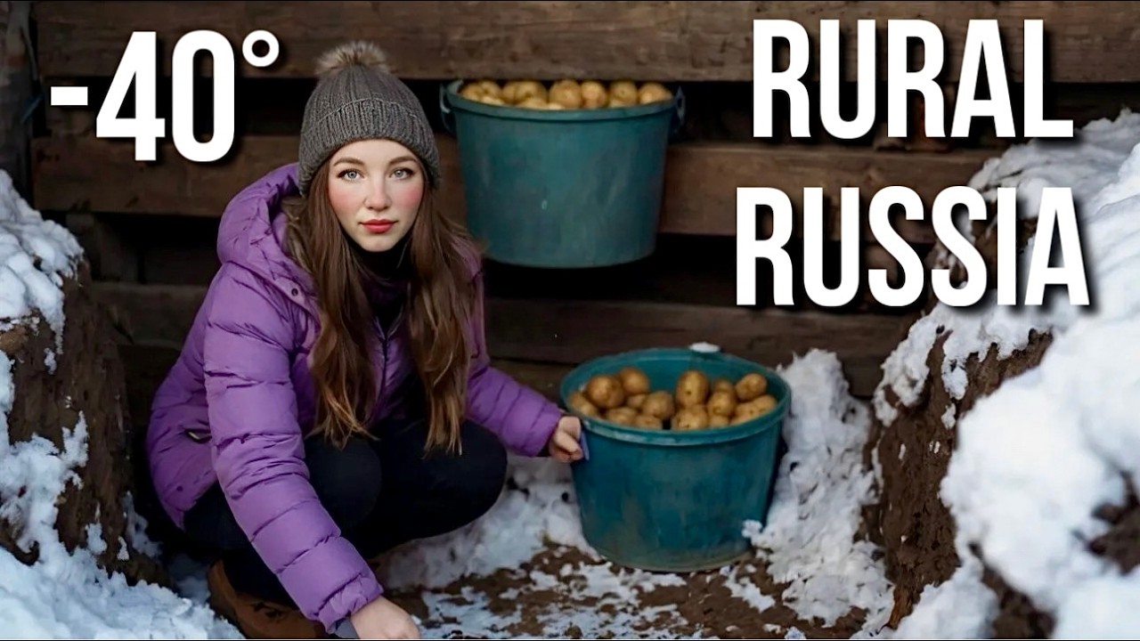 Rural Life in The COLDEST PLACE in SIBERIA🥶Morning To Night Routine of a Country Girl❄️