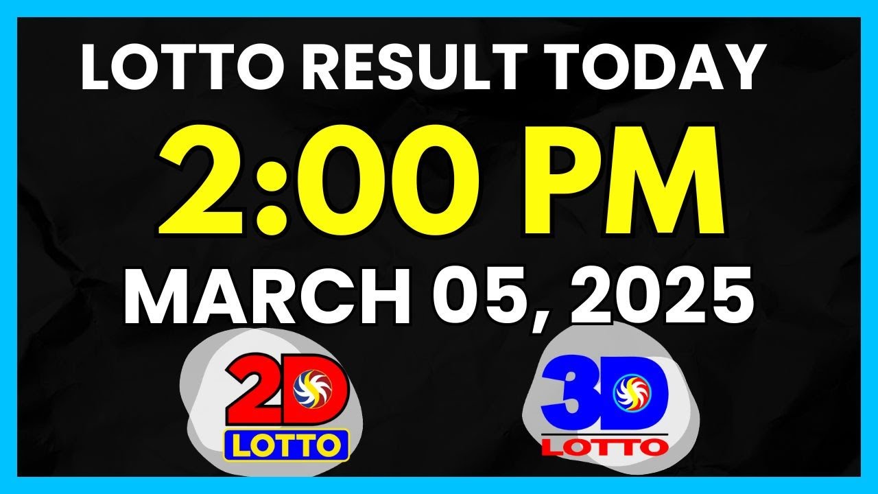 Lotto Result Today 2PM March 05, 2025 Swertres EZ2 PCSO Lotto Draw