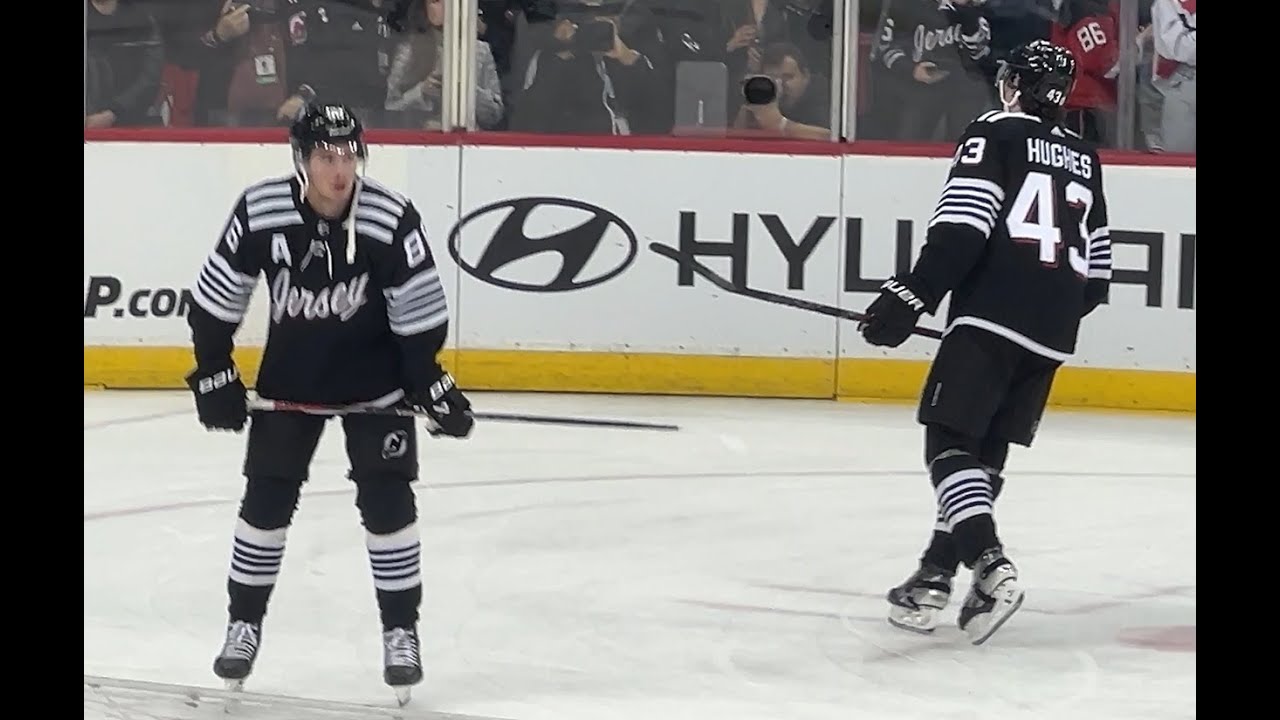 NJ Devils EXTENDED Warmups 12/1 vs Sharks Jack Hughes Simon Nemec NHL Debut #jackhughes #njdevils