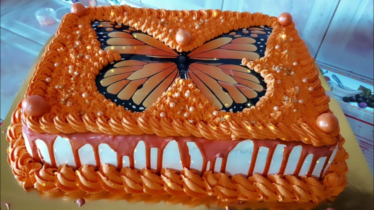 كوموند🧡 حلوة لاكريم او طورطة عيد الميلاد مع جميع مراحل نجاحه للمبتدئات كوني محترفة في صنعهاا 🧡🧡