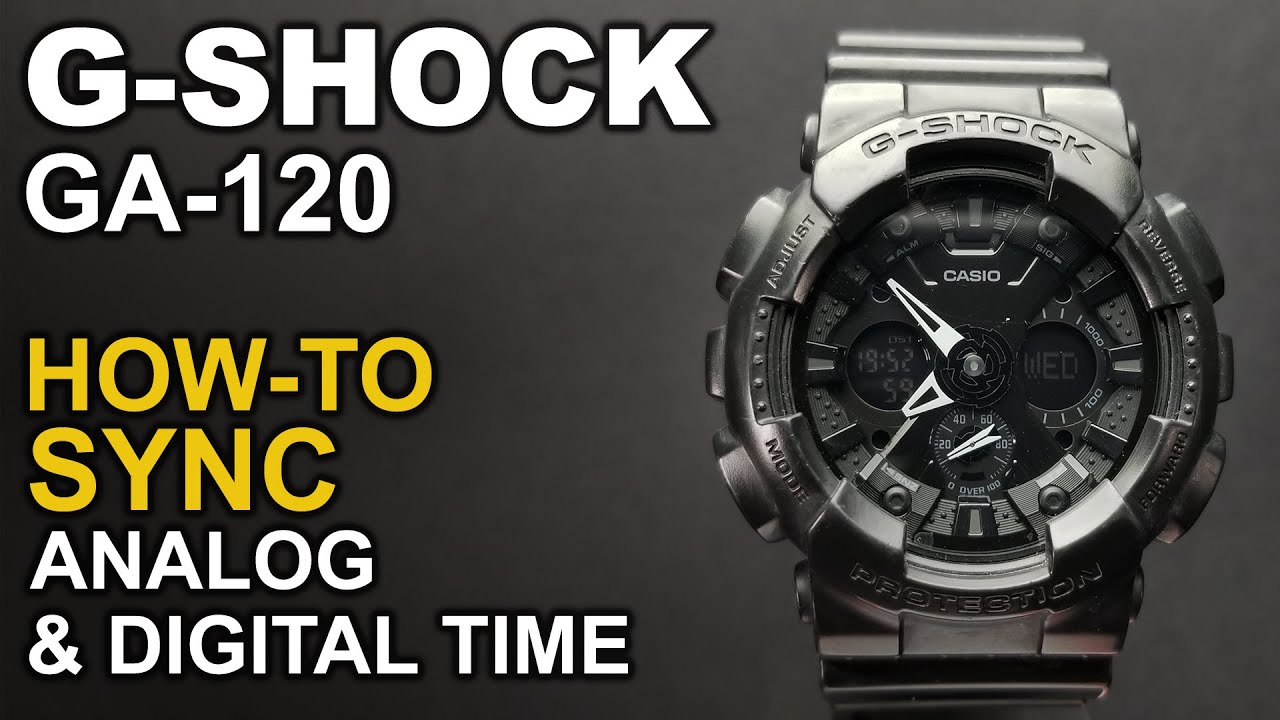 Gshock GA-120 - Adjusting watch hands - Module 5229