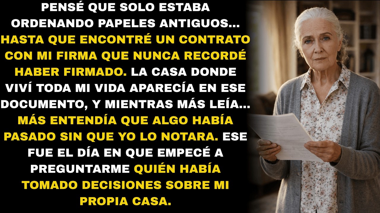 Encontré un contrato con mi firma… que nunca recordé haber firmado