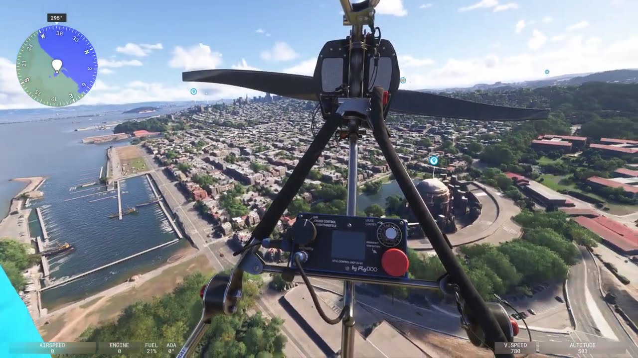 Balloon flight over San Francisco - Microsoft Flight Simulator 2024