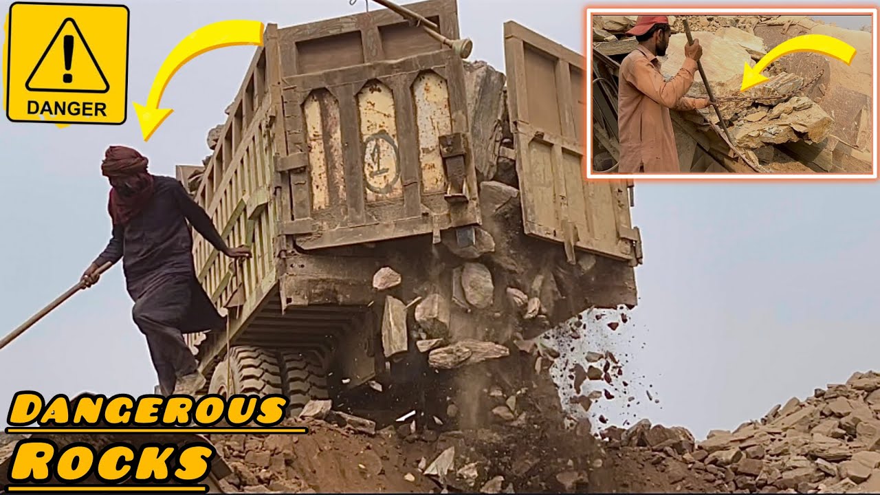 Dangerous Big Boulder Crushing &ndash; Heavy Machine Power Powerful Crusher vs Massive Boulders#asmr 