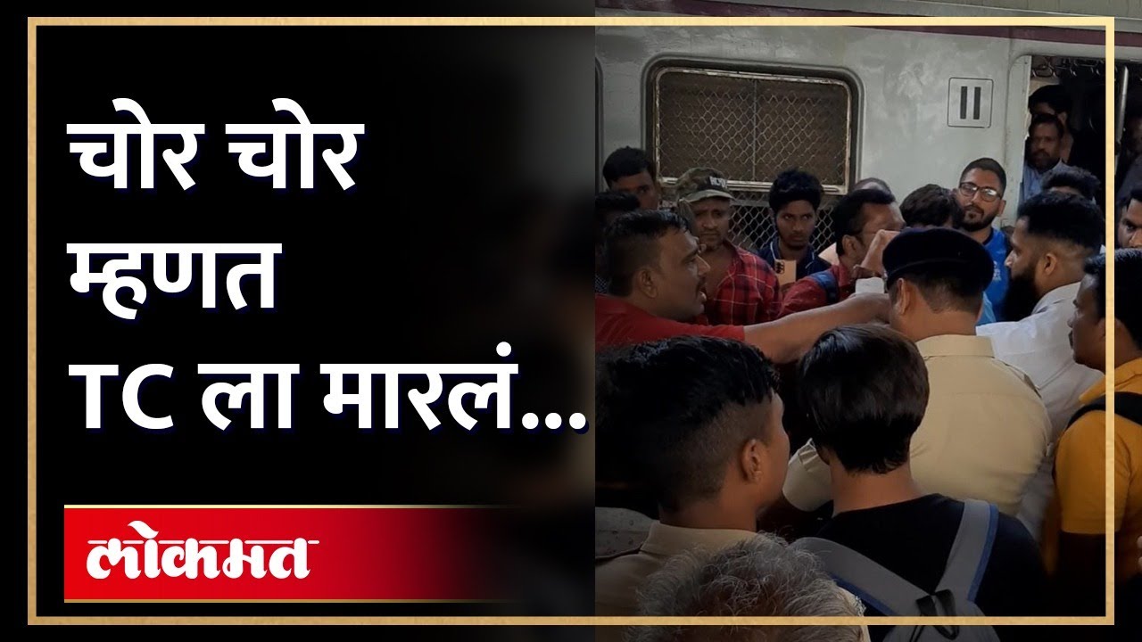 Kurla : टीसीने तिकीट विचारलं, रेल्वे स्टेशनवर काय घडलं? | Railway TC was beaten up as a thief