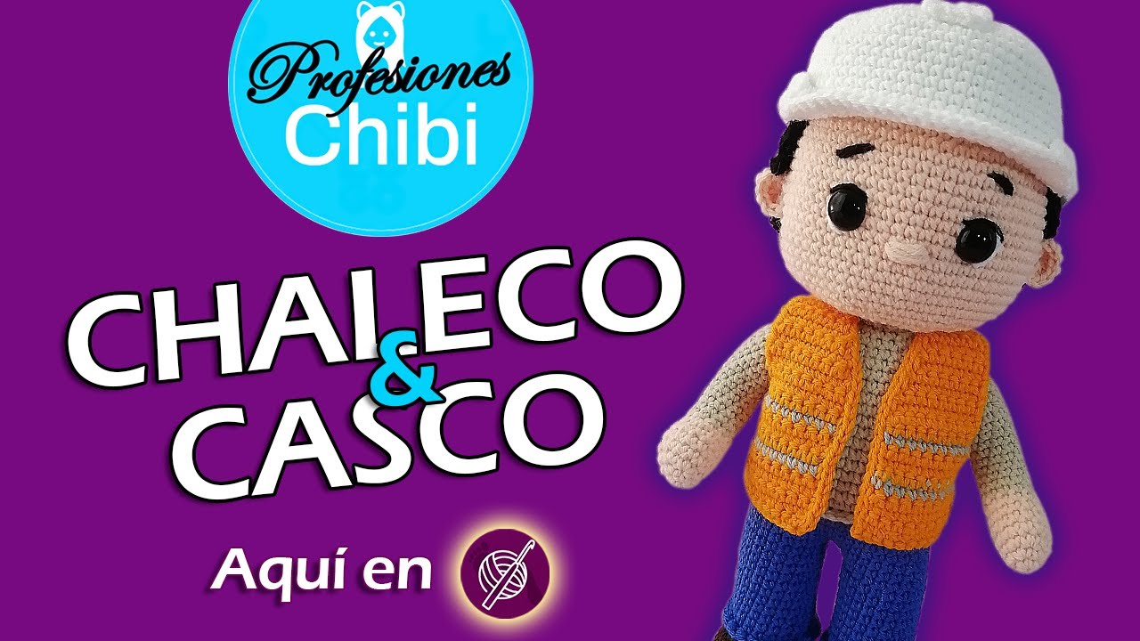 Cómo HACER un 👷‍♂️INGENIERO Amigurumi CHIBI: Paso a Paso | 🧶Aquí en  @crochetapasitos ​