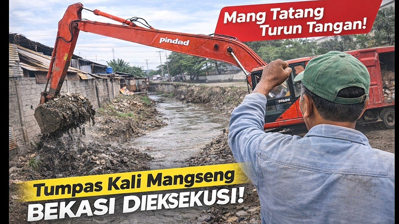 PARAH! Kali Mangseng Bekasi Jadi Daratan 😱 Mang Tatang Turun Tangan | Di Samping Primaya Hospital!