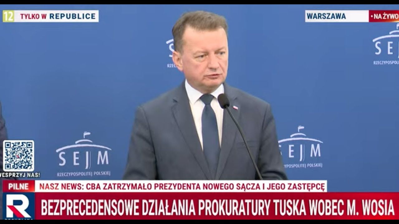 Prokuratura Tuska zajęła konto i dom Wosia! Błaszczak: działania wobec Wosia to czysty hejt!