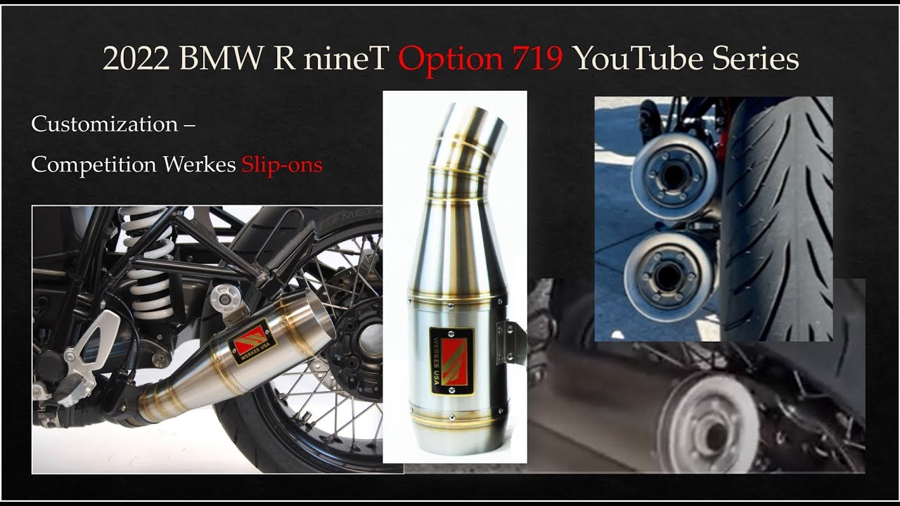 2022 BMW R nineT Option 719 - Werkes Exhaust