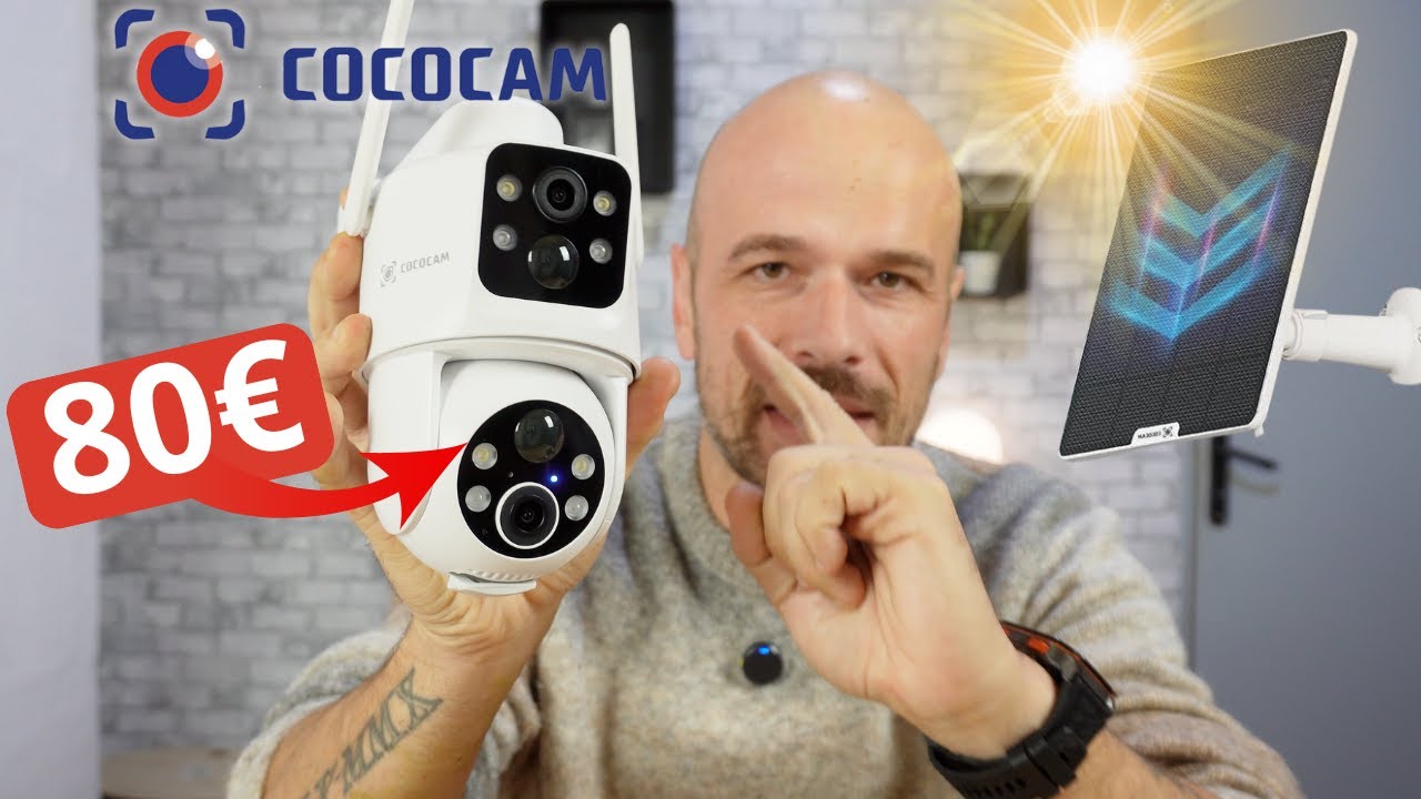Cette CAMERA DE SURVEILLANCE solaire et pas chère VOIT TOUT (et en 2K) - COCOCAM ZY-C3