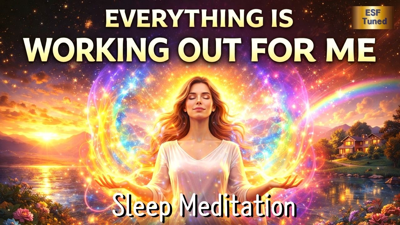 Sleep Guided Meditation affirmation : Everything Is Working Out For Me (528hz)