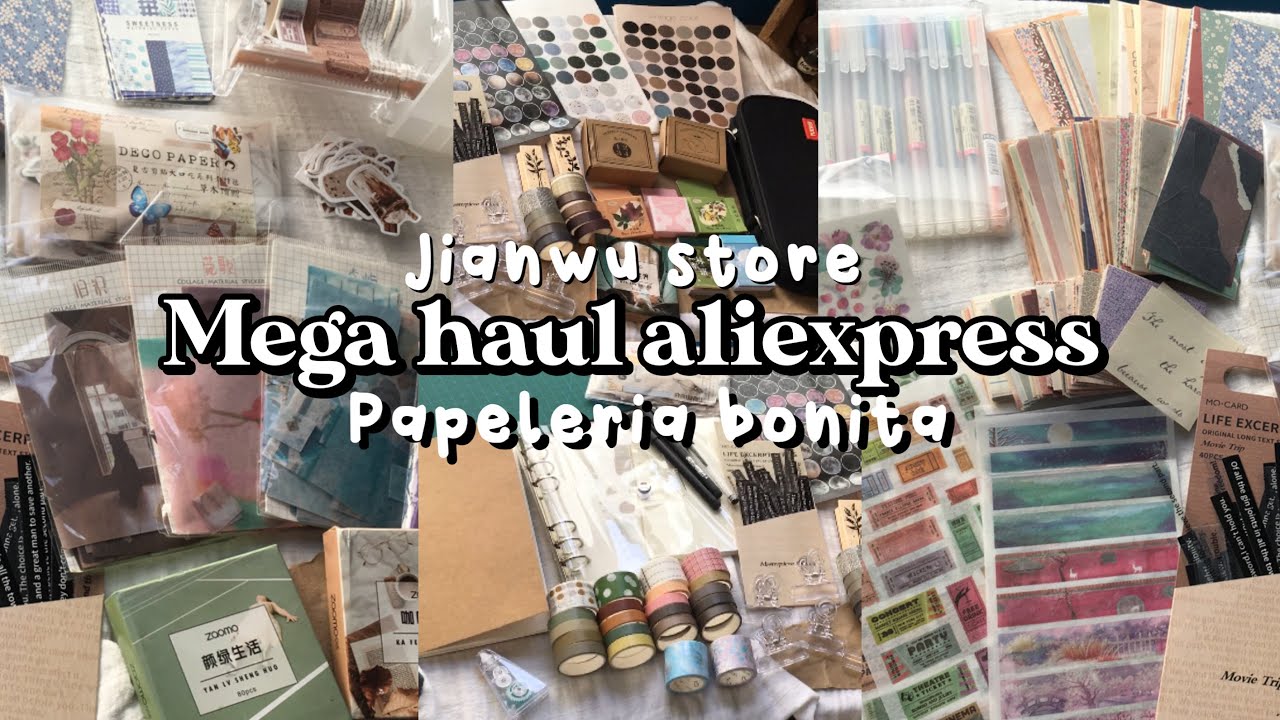 🌞mega haul de papeleria bonita 🌿aliexpress jianwu store✨sof_art_notes