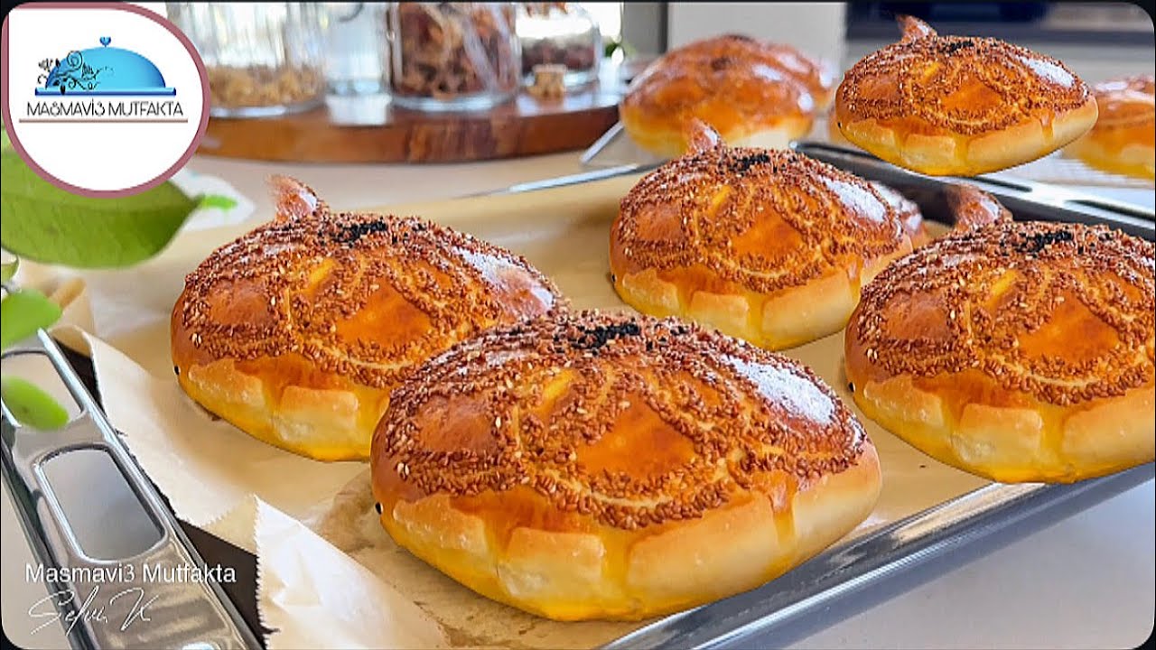 ŞEKLİ KABARMASI MUHTEŞEM 📍 PEYNİR DOLGULU MENEKŞE ÇÖREK /POĞAÇA *