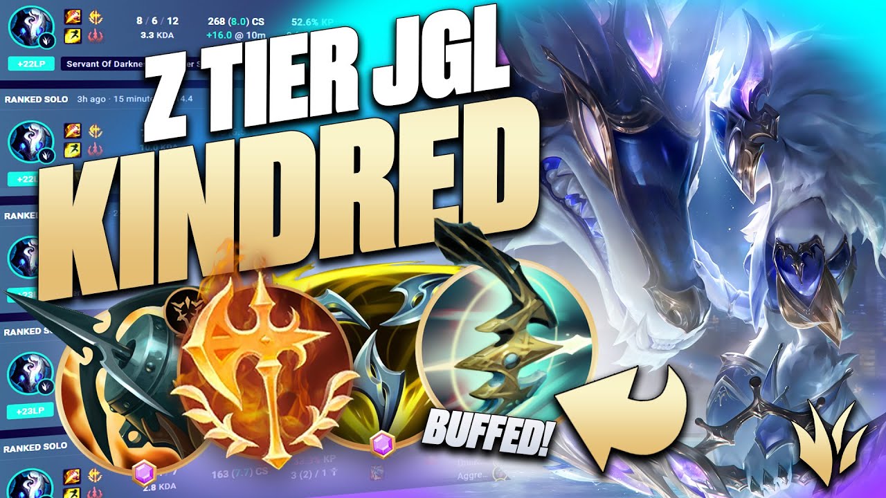 This 63% Win Rate S+ KINDRED JUNGLE Build Is Absolutely DEADLY! 😲(Seriously, it's huge.. try it!)