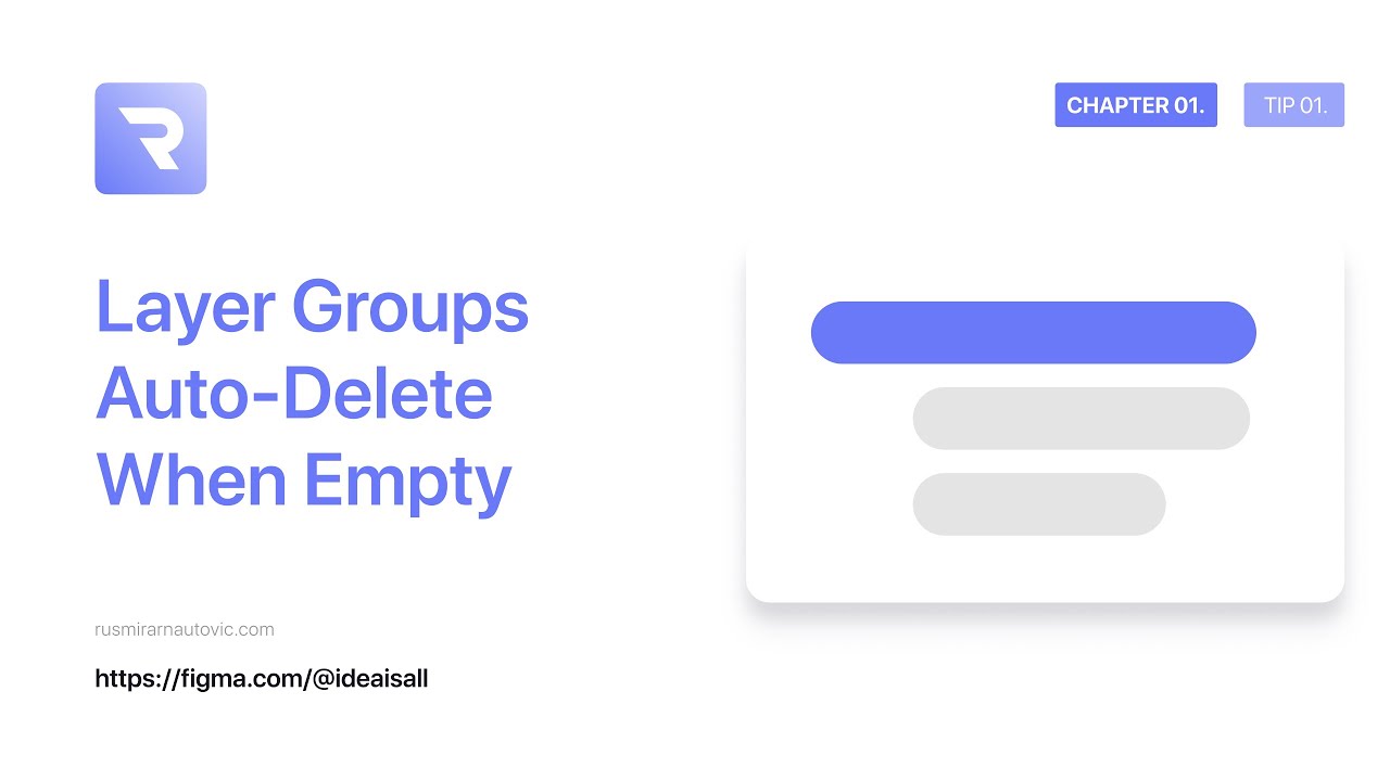 CHAPTER 01.⁣ - TIP 01.⁣⁣ - Layer Groups Auto Delete When Empty
