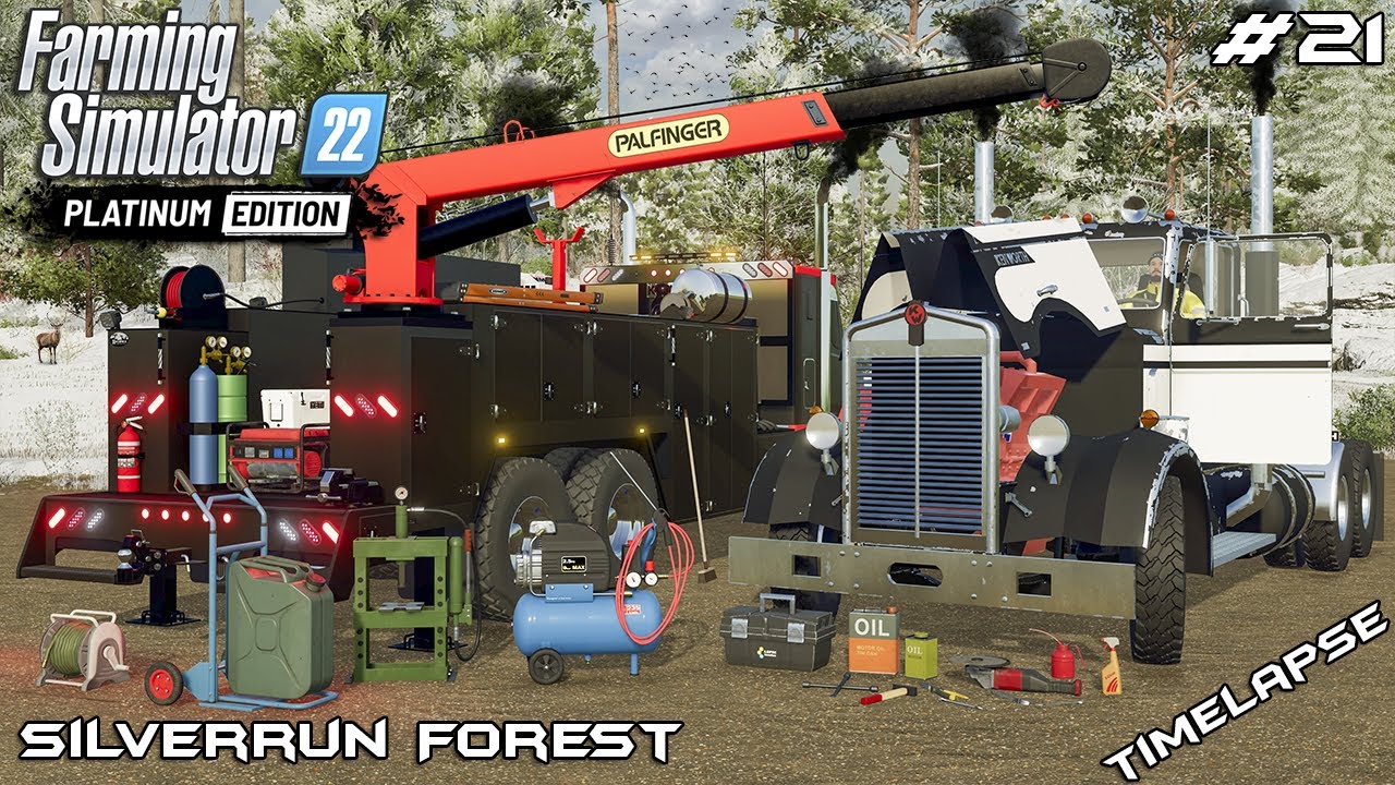 REPAIRING ABANDONED 1949 KENWORTH 524 TRUCK | Silverrun Forest | FS22 Platinum Edition | Episode 21