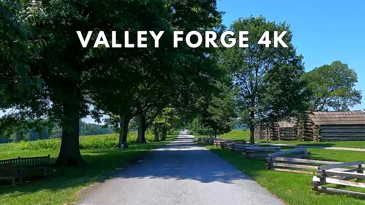 Valley Forge National Historical Park 4K Drive Tour | American Revolution History in Pennsylvania