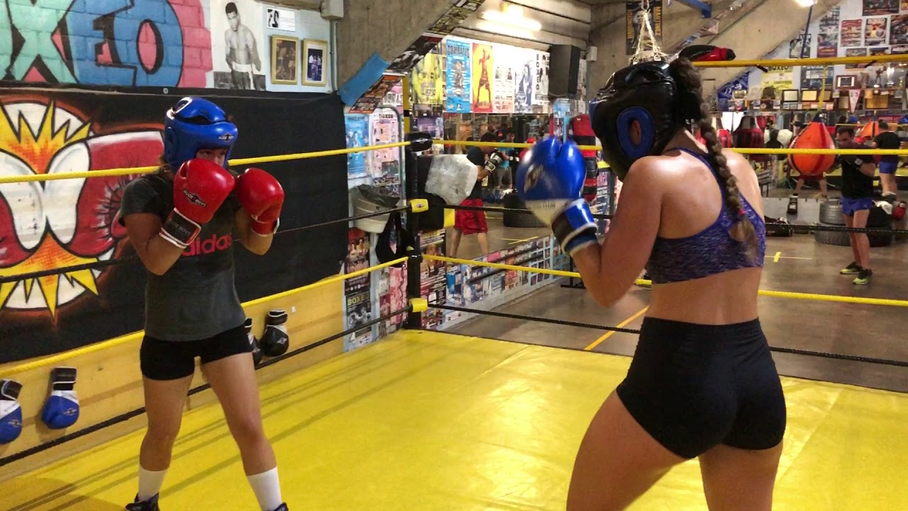 Alba y Carla sparring