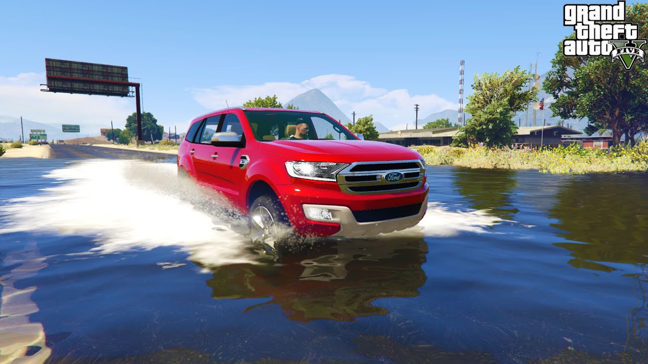 GTA 5 [Trải Nghiệm Xe]  #2: Ford Everest Và Bài Thử Thách Vượt Qua Vùng Nước Ngập Nặng Do Bão Lũ
