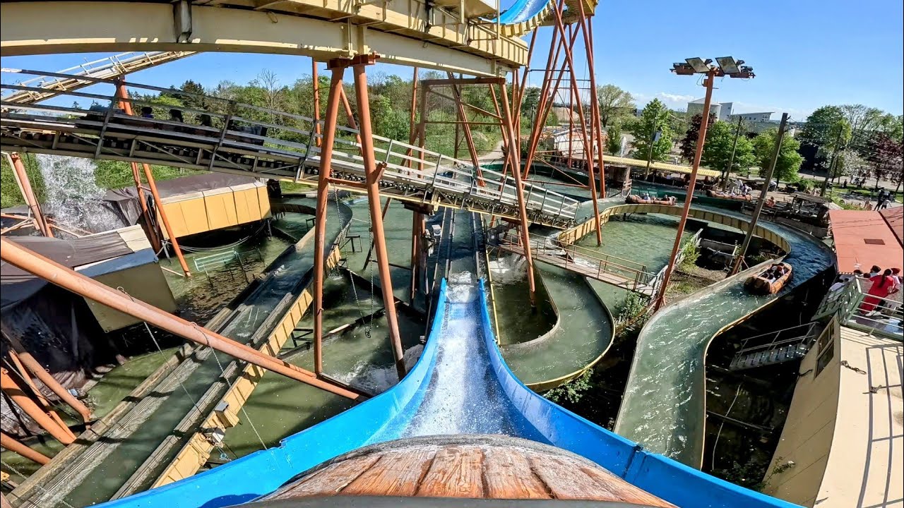 Wildwasserbahn - ehem. Wildwasser 3!!! ( Onride / POV ) [ Skyline Park Rammingen 2025 ]