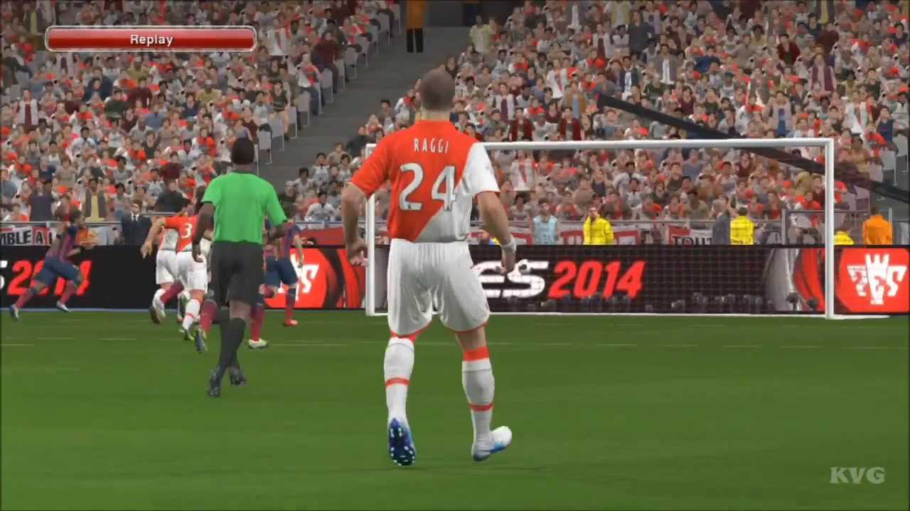 PES 2014 - AS Monaco vs. FC Barcelona Gameplay [HD]