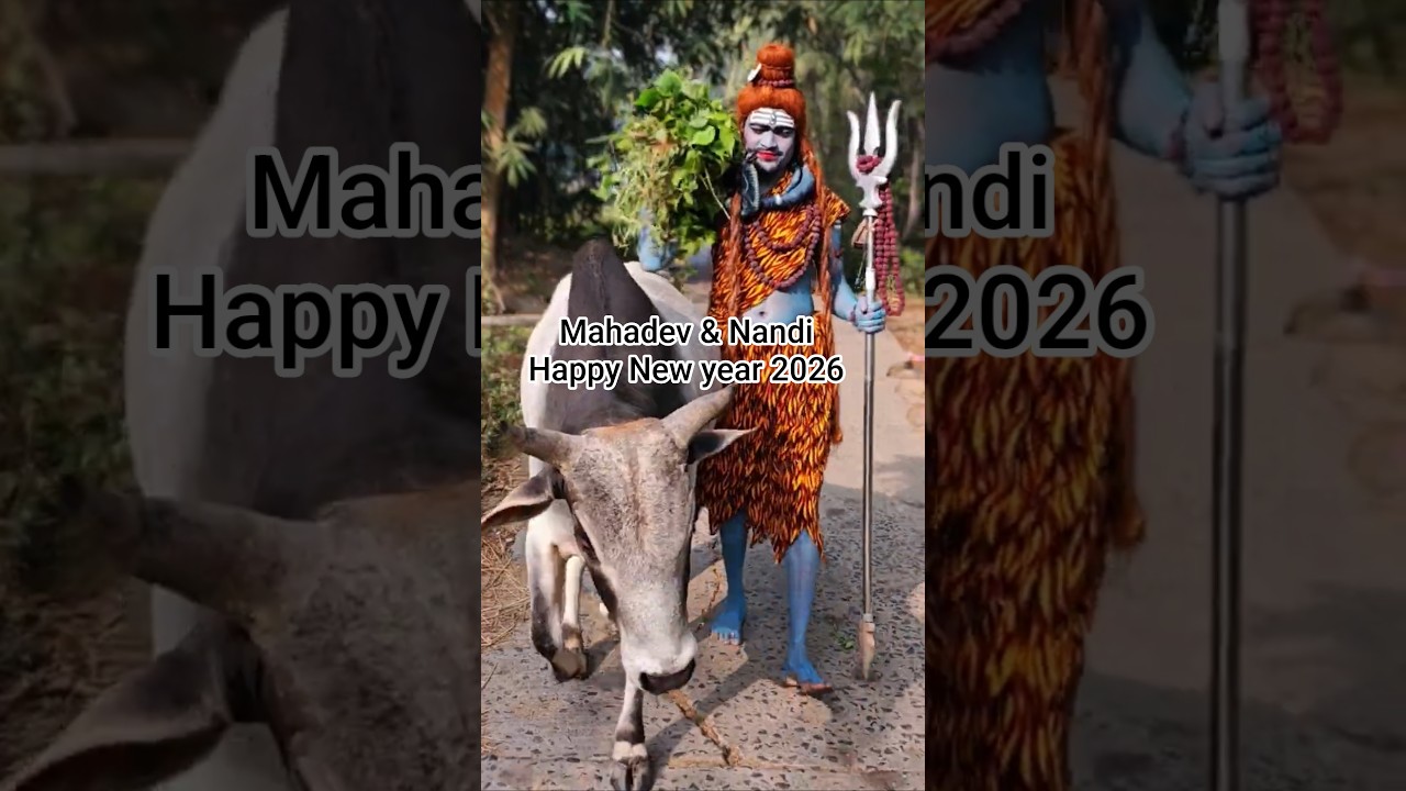 Mahadev with Nandi Viral Video l Happy New Year 2026 