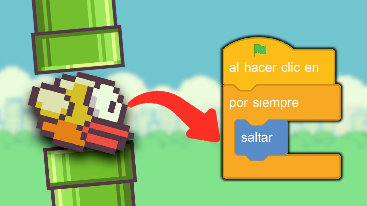 Cómo hacer un Juego en Scratch para Principiantes Fácil, rápido y divertido (Flappy bird)