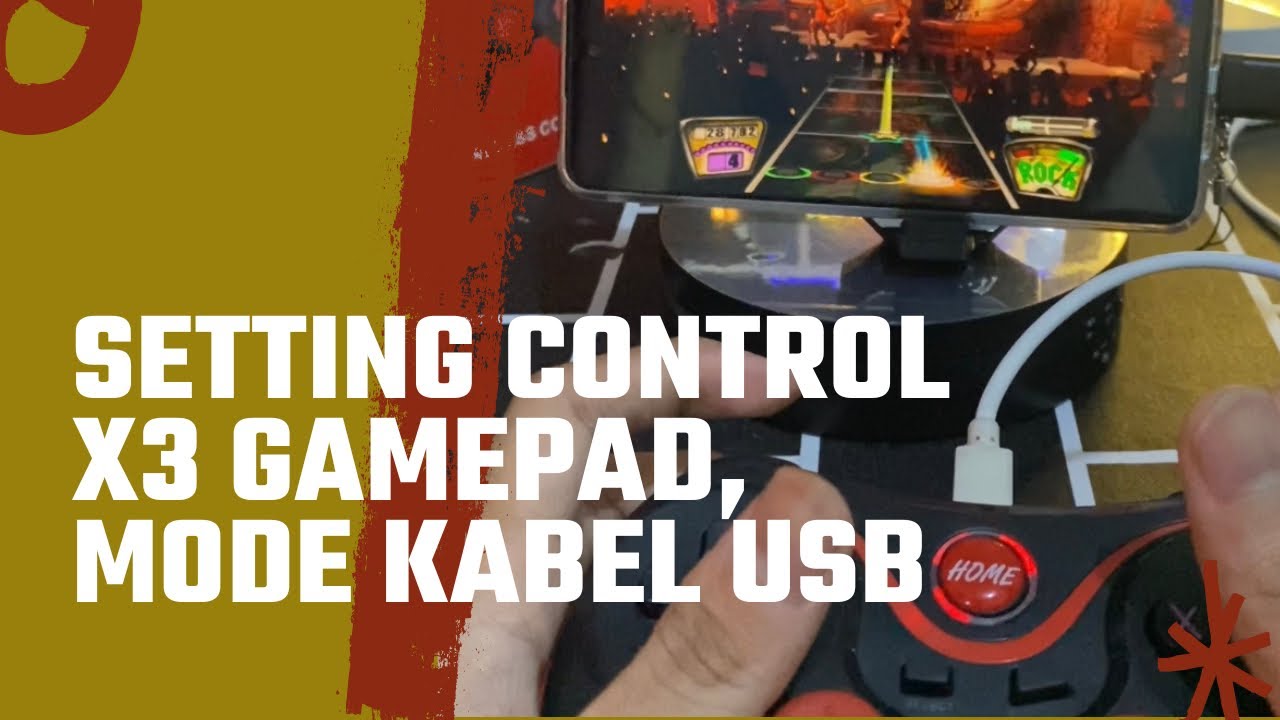 CARA KONEKSIKAN X3 GAMEPAD KE ANDROID MENGGUNAKAN OTG
