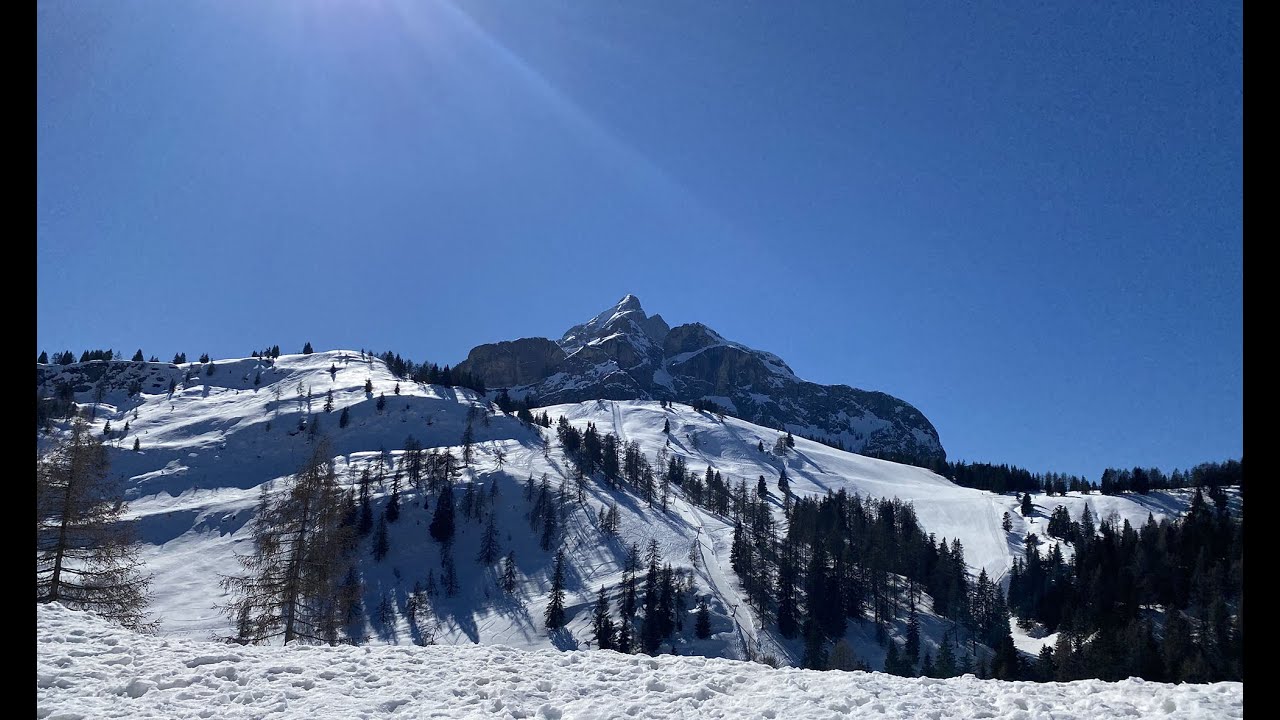 Staulanza-Fontanafredda-Fertazza-Pescul con sci e pelli di foca.
