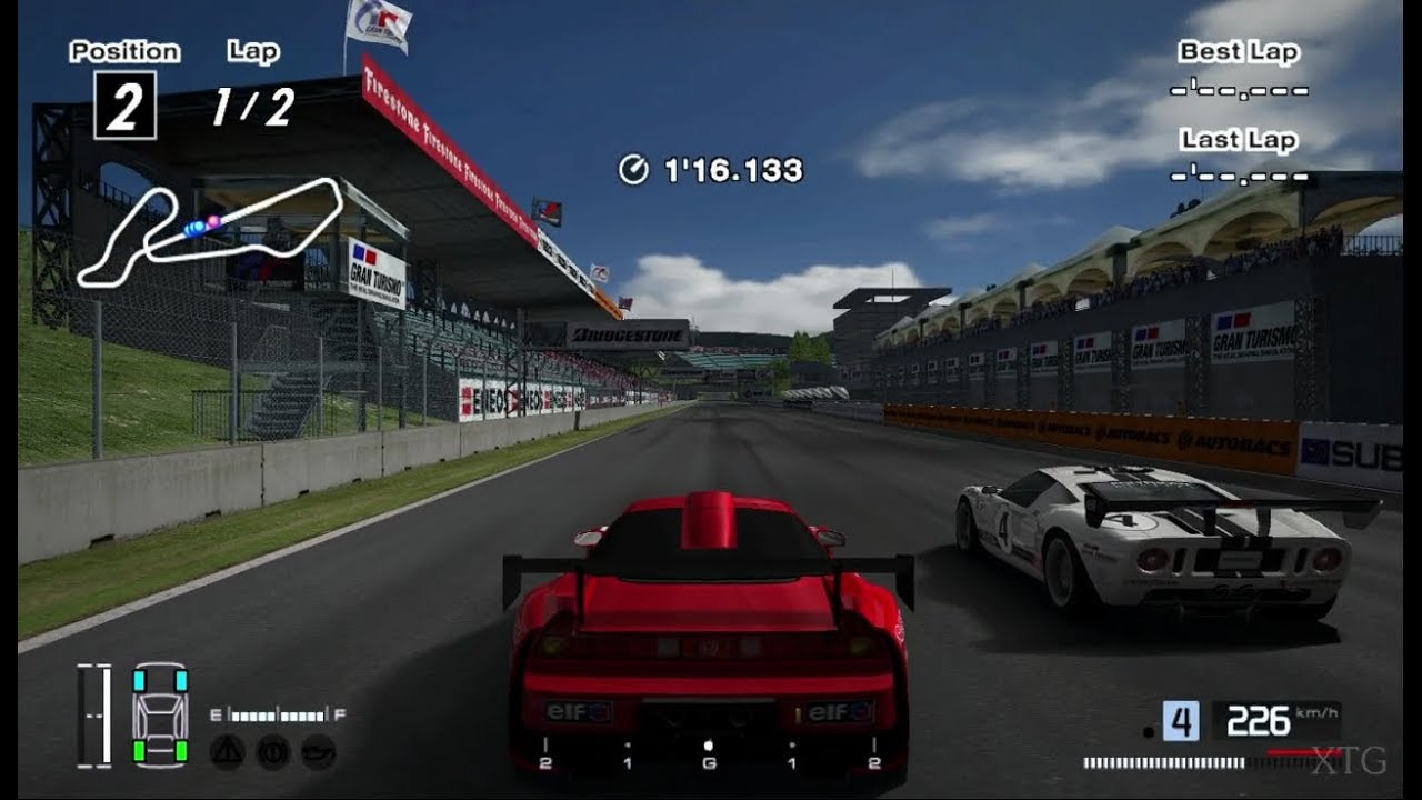 [#1110] Gran Turismo 4 - Honda NSX-R Prototype LM Race Car '02 Hybrid (B-spec) PS2 Gameplay HD