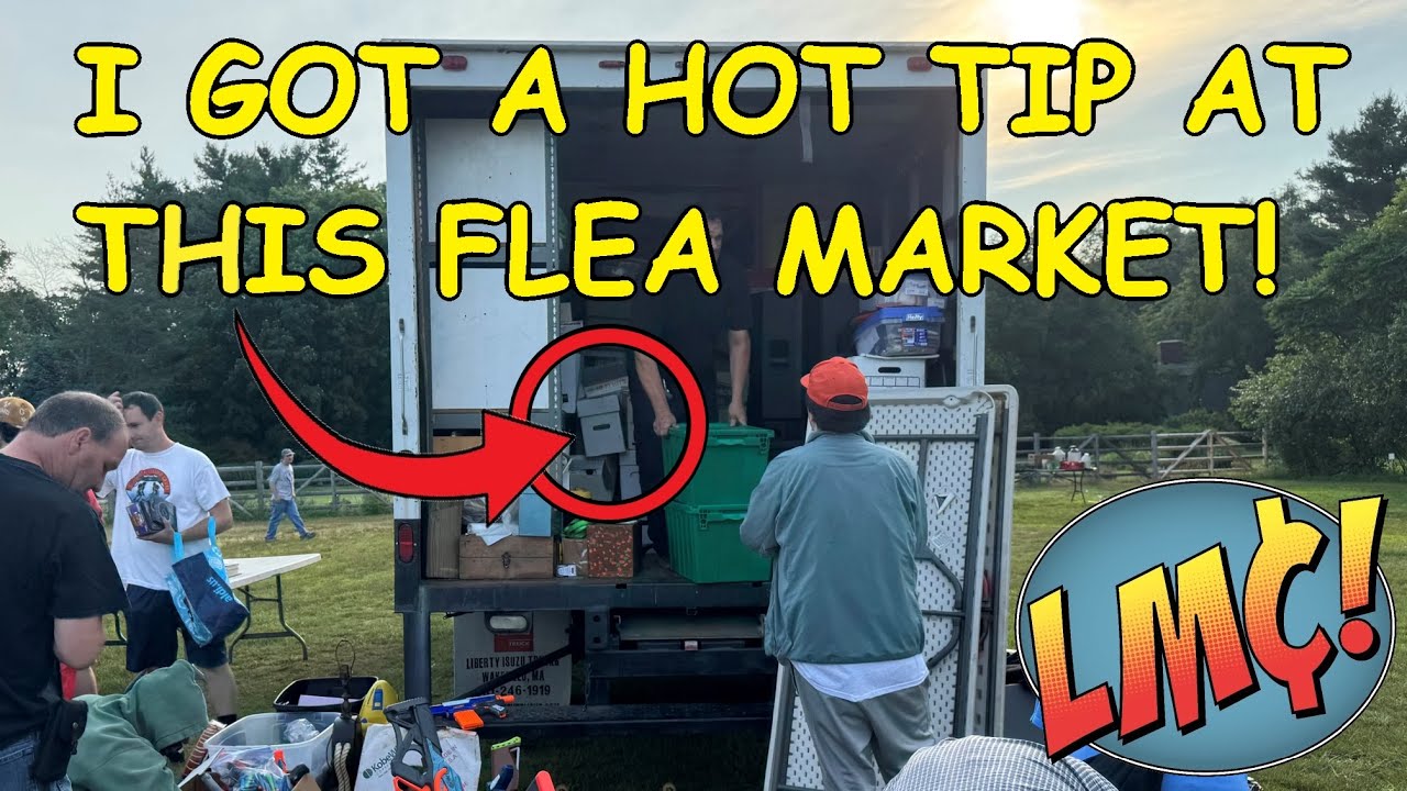 This Moving Truck had BOXES of Comic Books (and a lot more) at the Flea Market!