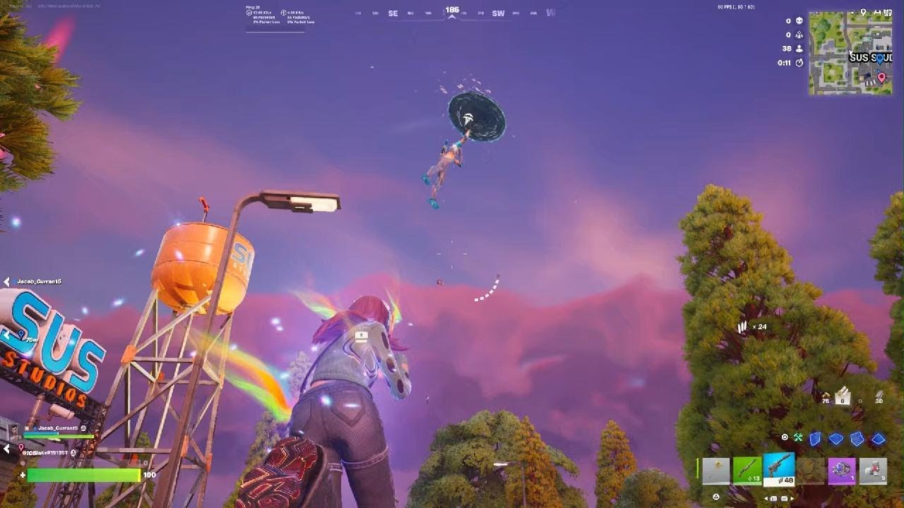 Playing reload with the boys.