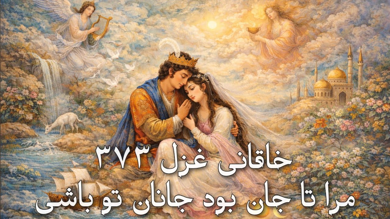 خاقانی غزل ۳۷۳ - مرا تا جان بود جانان تو باشی...