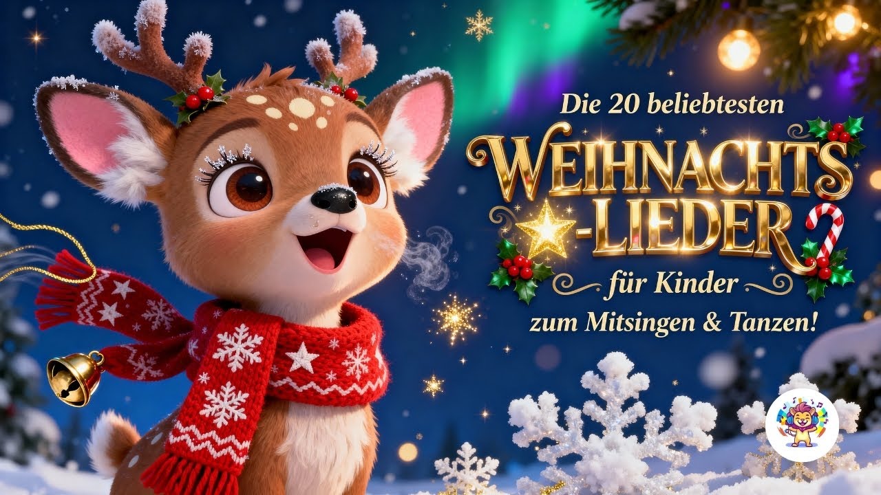 🎄 Die 20 beliebtesten deutschen Weihnachtslieder für Kinder🎶 Zum Mitsingen & Tanzen 💃🕺