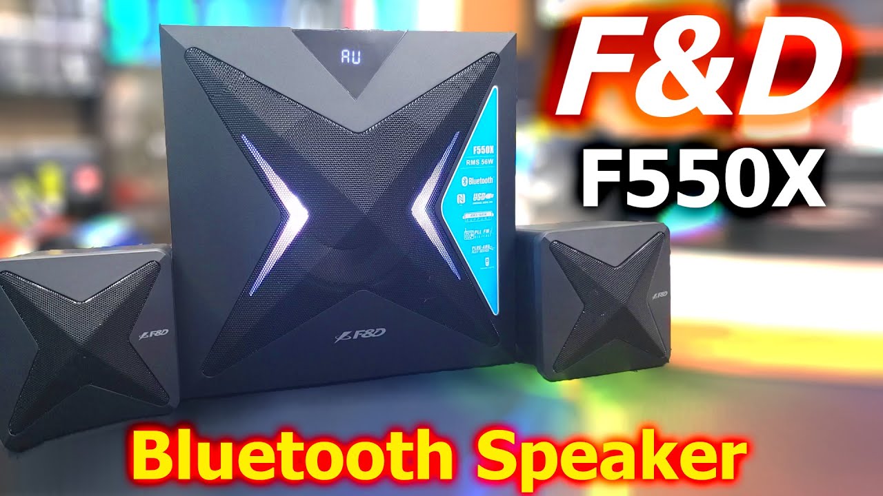 বাজেটের মধ্যে বেস্ট সাউন্ড কোয়ালিটি  স্পিকার Unboxing & Review || F&D F550X Bluetooth 2:1 Speaker