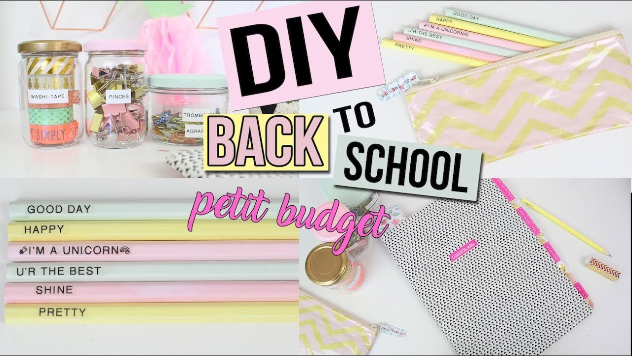DIY BACK TO SCHOOL ┋ S'ORGANISER POUR LA RENTRÉE - Petit budget francais
