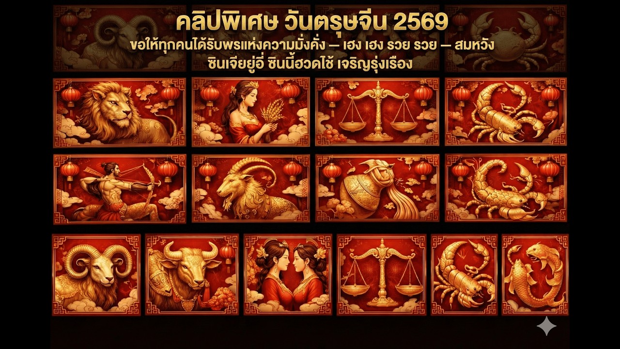 ต้อนรับตรุษจีน 2569 | เปิดดวง 12 ราศี พร้อมพลังมงคลประจำปีใหม่จีน